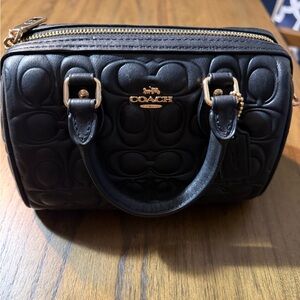 Coach Black Quilted Mini Bag